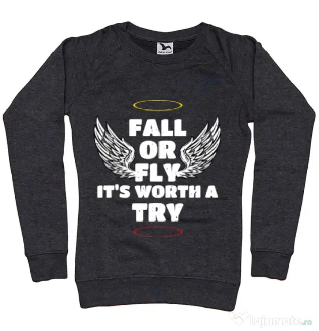 Bluza ADLER dama Fall or fly Negru melanj