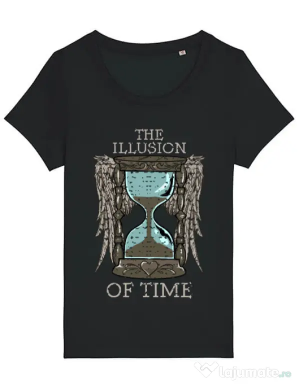Tricou STANLEY STELLA dama The illusion of time Negru