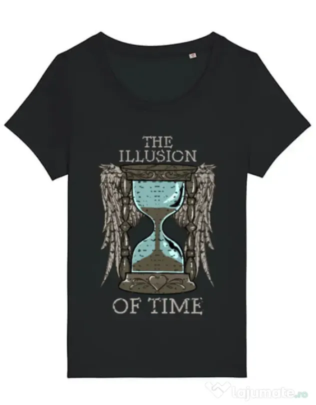 Tricou STANLEY STELLA dama The illusion of time Negru