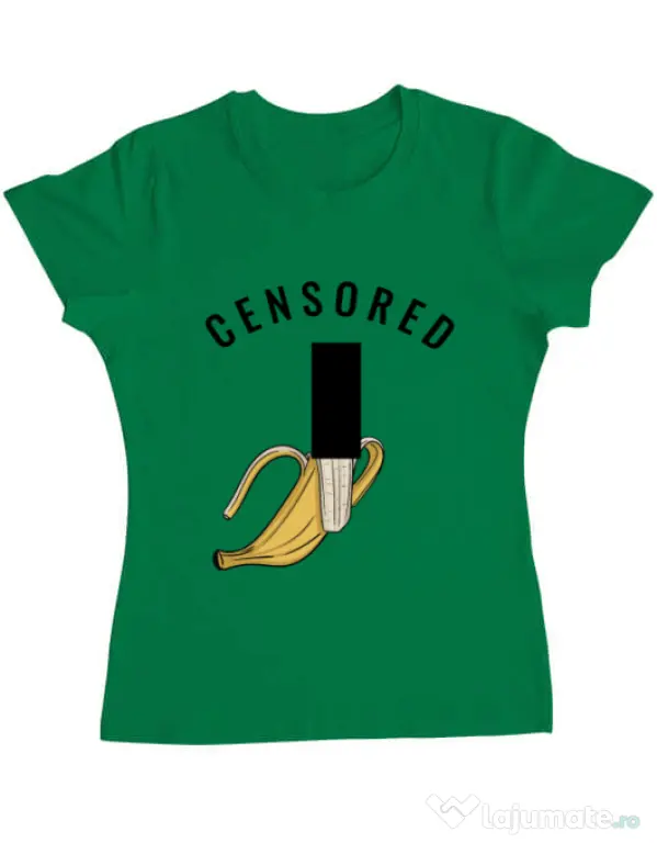 Tricou ADLER dama Censored Verde mediu