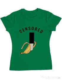 Tricou ADLER dama Censored Verde mediu