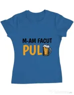 Tricou ADLER dama M-am facut pulbere Albastru azuriu