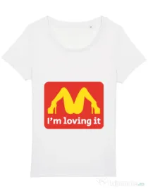 Tricou STANLEY STELLA dama I'm loving it Alb