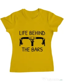 Tricou ADLER dama Life behind the bars Galben