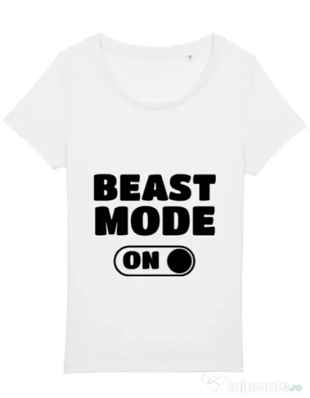 Tricou STANLEY STELLA dama Beast mode Alb