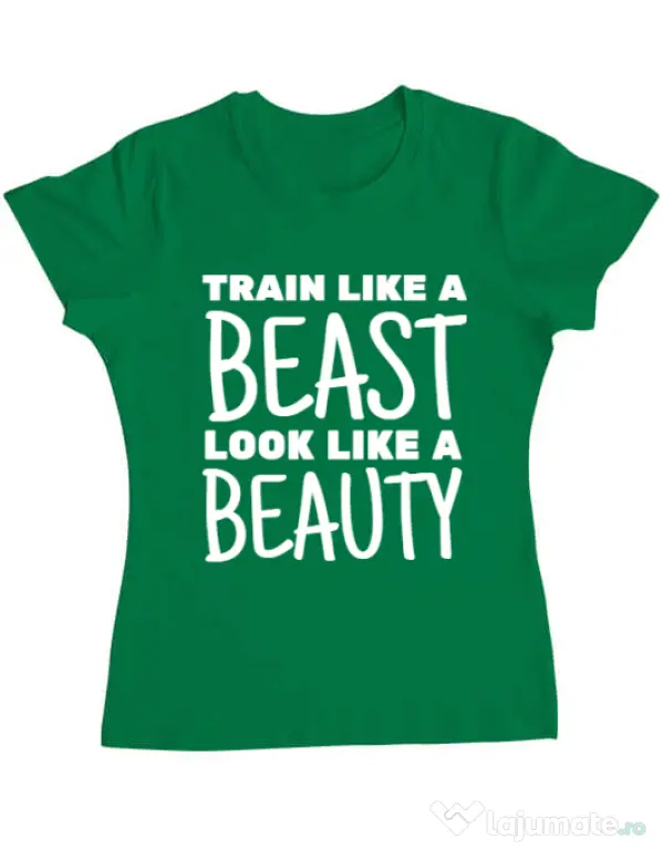 Tricou ADLER dama Train like a beast Verde mediu