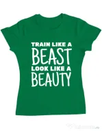 Tricou ADLER dama Train like a beast Verde mediu