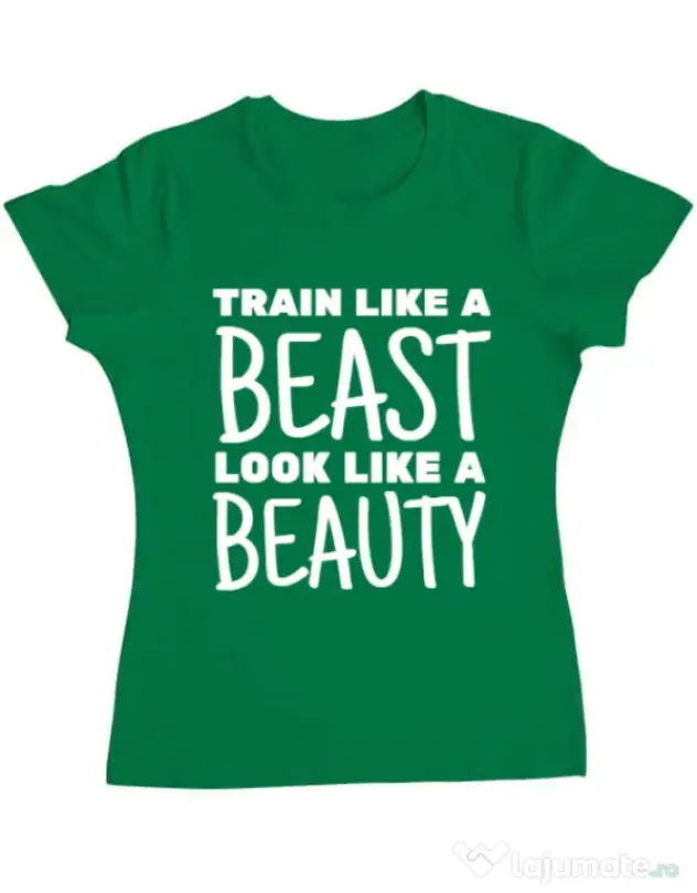 Tricou ADLER dama Train like a beast Verde mediu