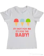 Tricou ADLER dama For the baby Alb