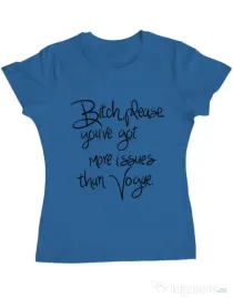 Tricou ADLER dama Vogue issues Albastru azuriu