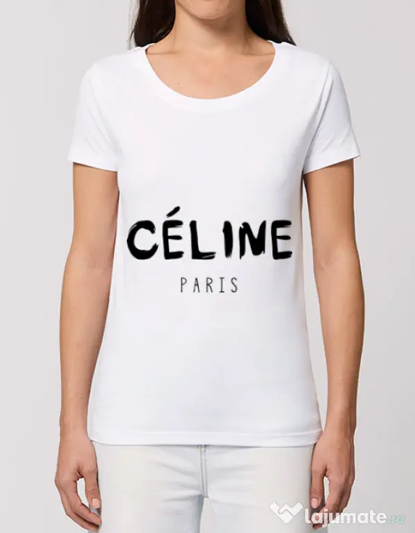 Tricou STANLEY STELLA dama Celine paris Alb