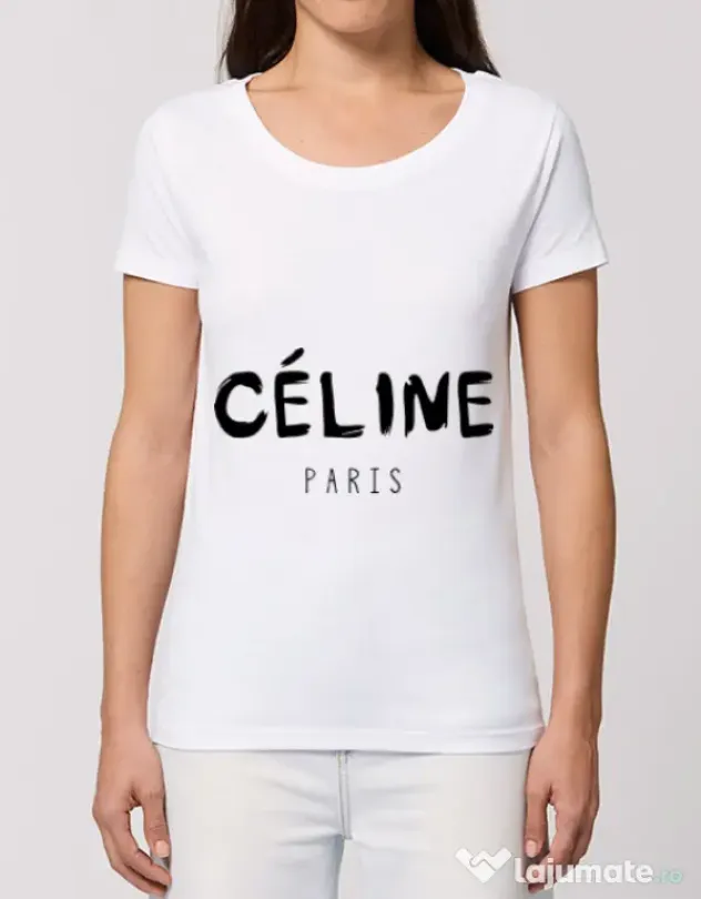 Tricou STANLEY STELLA dama Celine paris Alb