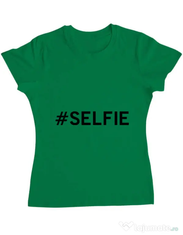 Tricou ADLER dama Selfie Verde mediu