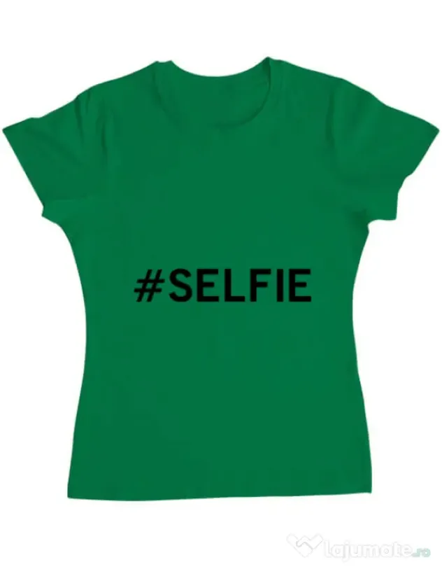 Tricou ADLER dama Selfie Verde mediu