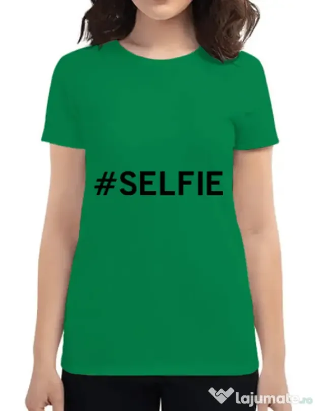 Tricou ADLER dama Selfie Verde mediu