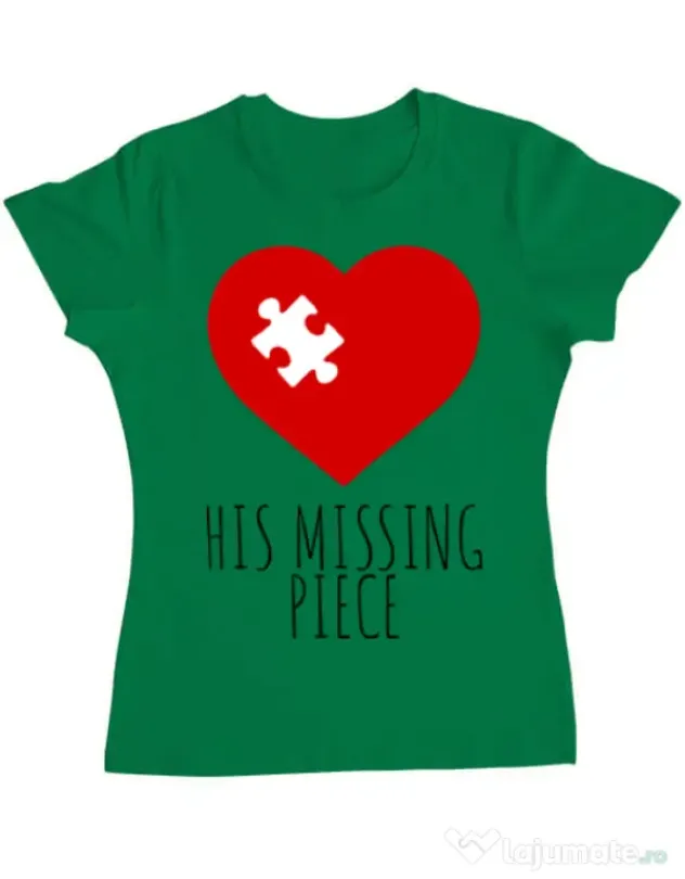 Tricou ADLER dama His missing piece Verde mediu
