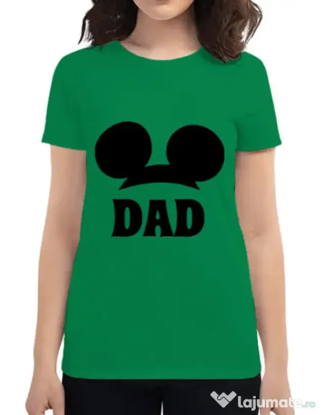 Tricou ADLER dama Mouse dad Verde mediu