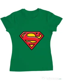 Tricou ADLER dama Superman Verde mediu