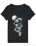 Tricou STANLEY STELLA dama Astronaut Negru