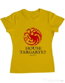 Tricou ADLER dama House Targaryen Galben