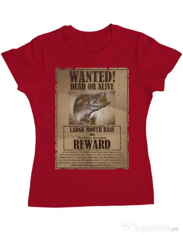 Tricou ADLER dama Dead or alive Rosu