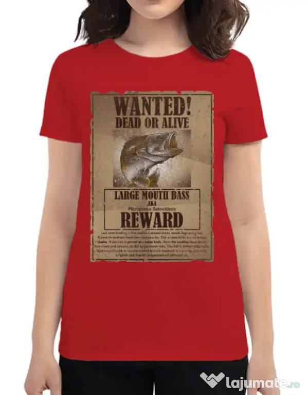 Tricou ADLER dama Dead or alive Rosu