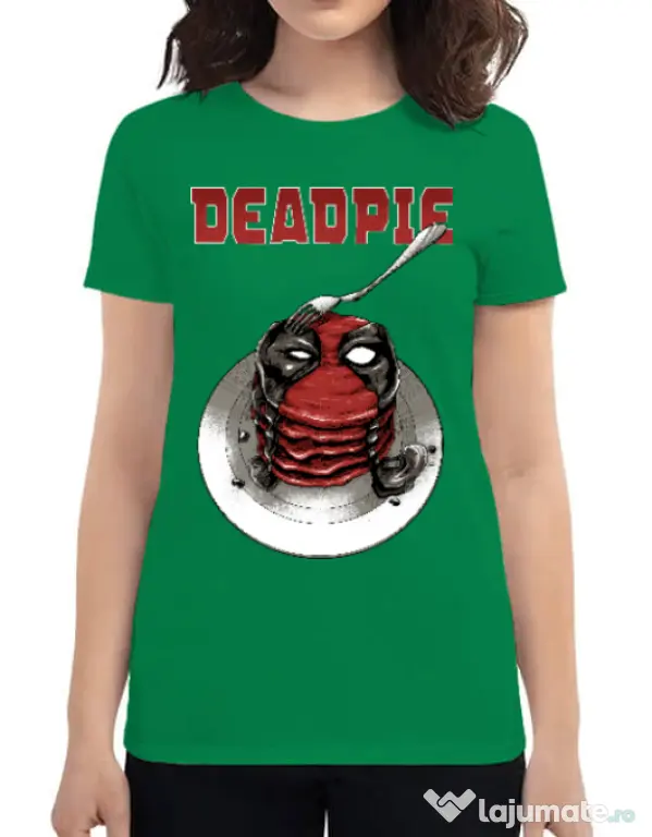 Tricou ADLER dama Deadpie Verde mediu