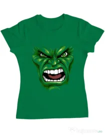 Tricou ADLER dama Hulk mask Verde mediu