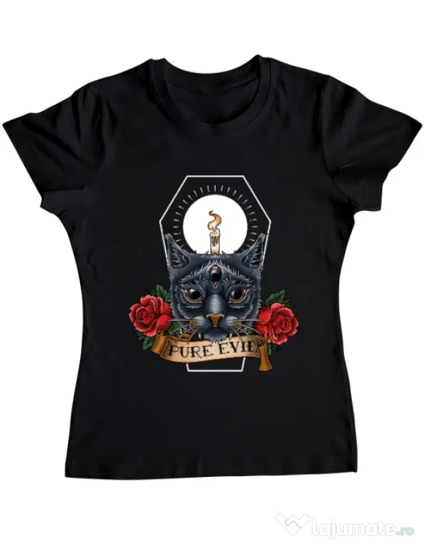 Tricou ADLER dama Pure evil Negru
