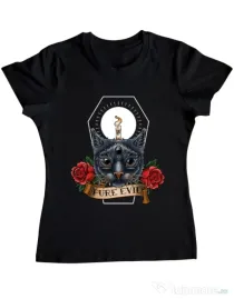 Tricou ADLER dama Pure evil Negru