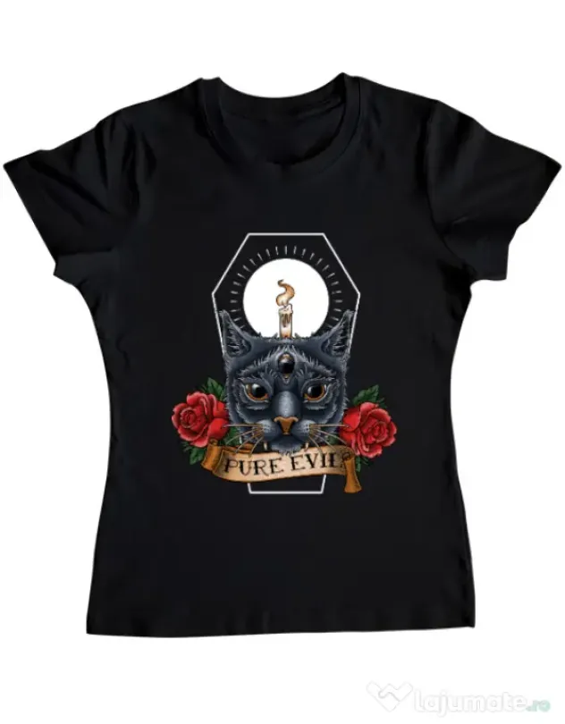 Tricou ADLER dama Pure evil Negru