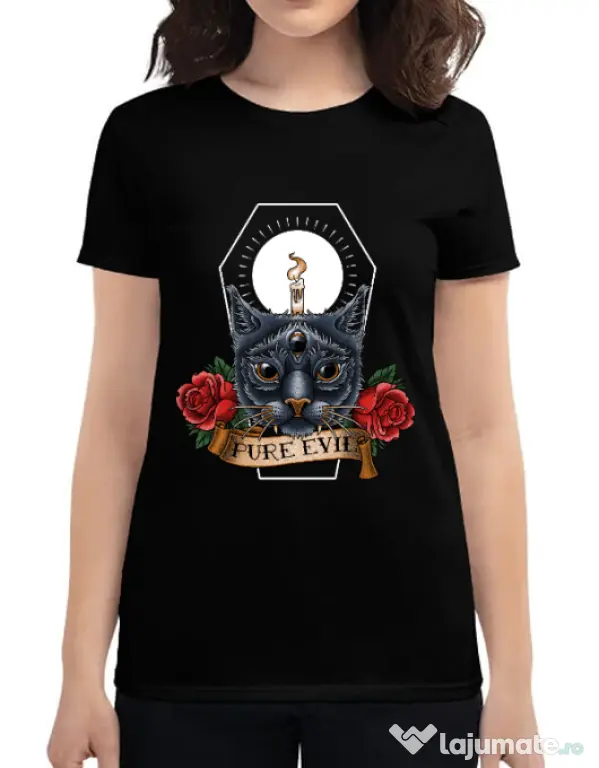Tricou ADLER dama Pure evil Negru