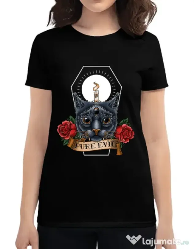 Tricou ADLER dama Pure evil Negru