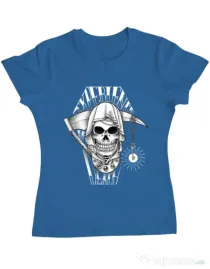 Tricou ADLER dama Experience death Albastru azuriu