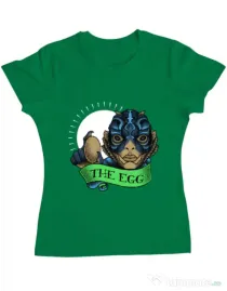 Tricou ADLER dama Shape of water Verde mediu