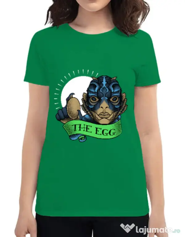 Tricou ADLER dama Shape of water Verde mediu