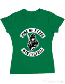 Tricou ADLER dama Sons of stark Verde mediu
