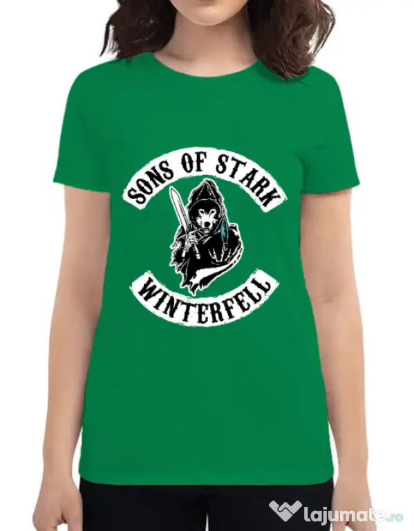 Tricou ADLER dama Sons of stark Verde mediu