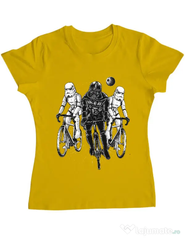 Tricou ADLER dama Star bikers Galben