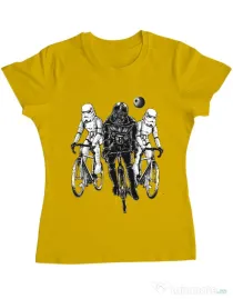 Tricou ADLER dama Star bikers Galben
