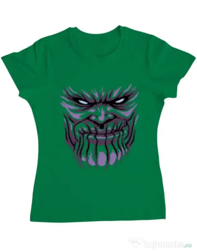 Tricou ADLER dama Thanos mask Verde mediu