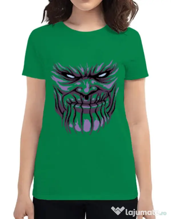Tricou ADLER dama Thanos mask Verde mediu