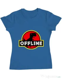 Tricou ADLER dama Offline Albastru azuriu