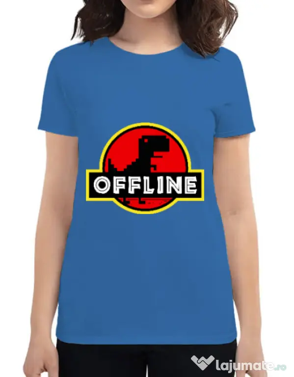 Tricou ADLER dama Offline Albastru azuriu