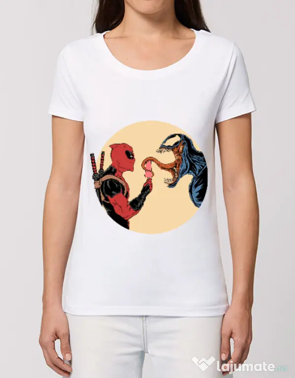 Tricou STANLEY STELLA dama Venom icecream Alb