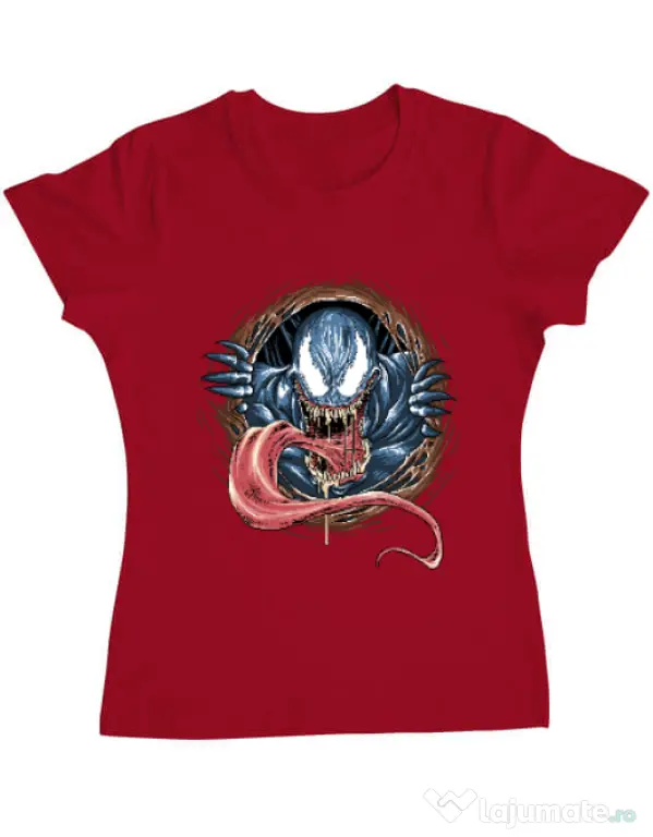Tricou ADLER dama Venom rise Rosu
