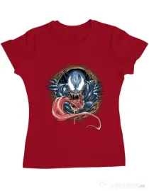 Tricou ADLER dama Venom rise Rosu