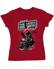 Tricou ADLER dama Star rider Rosu