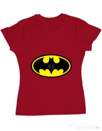 Tricou ADLER dama Six pack Batman Rosu