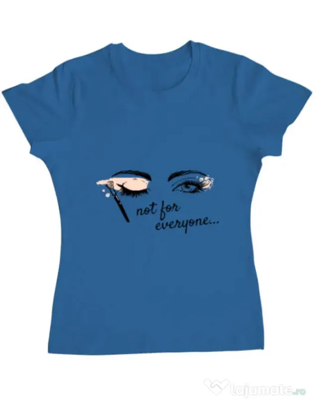 Tricou ADLER dama Not for everyone Albastru azuriu
